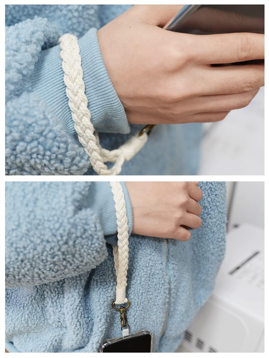 CHIWUTECH CHIWUTECH Boho Macrame Phone Wrist Strap Cell Phone Lanyard Keychain Wristlet Charm Anti-Loss Phone Chain for Easy Carrying - View 2 of 7