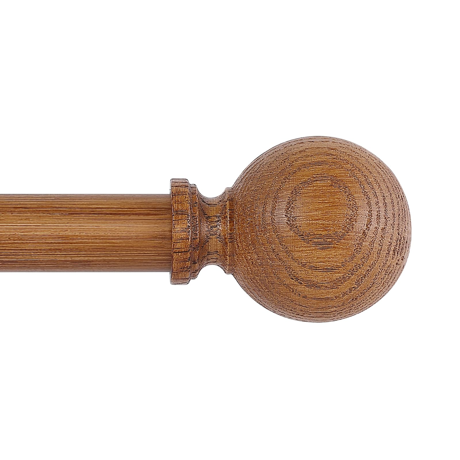 HTZON HTZON Adjustable Wood Curtain Rods 66 to 120 Inch Heavy Duty Rustic Brown Drapery Rods for Boho Farmhouse Windows