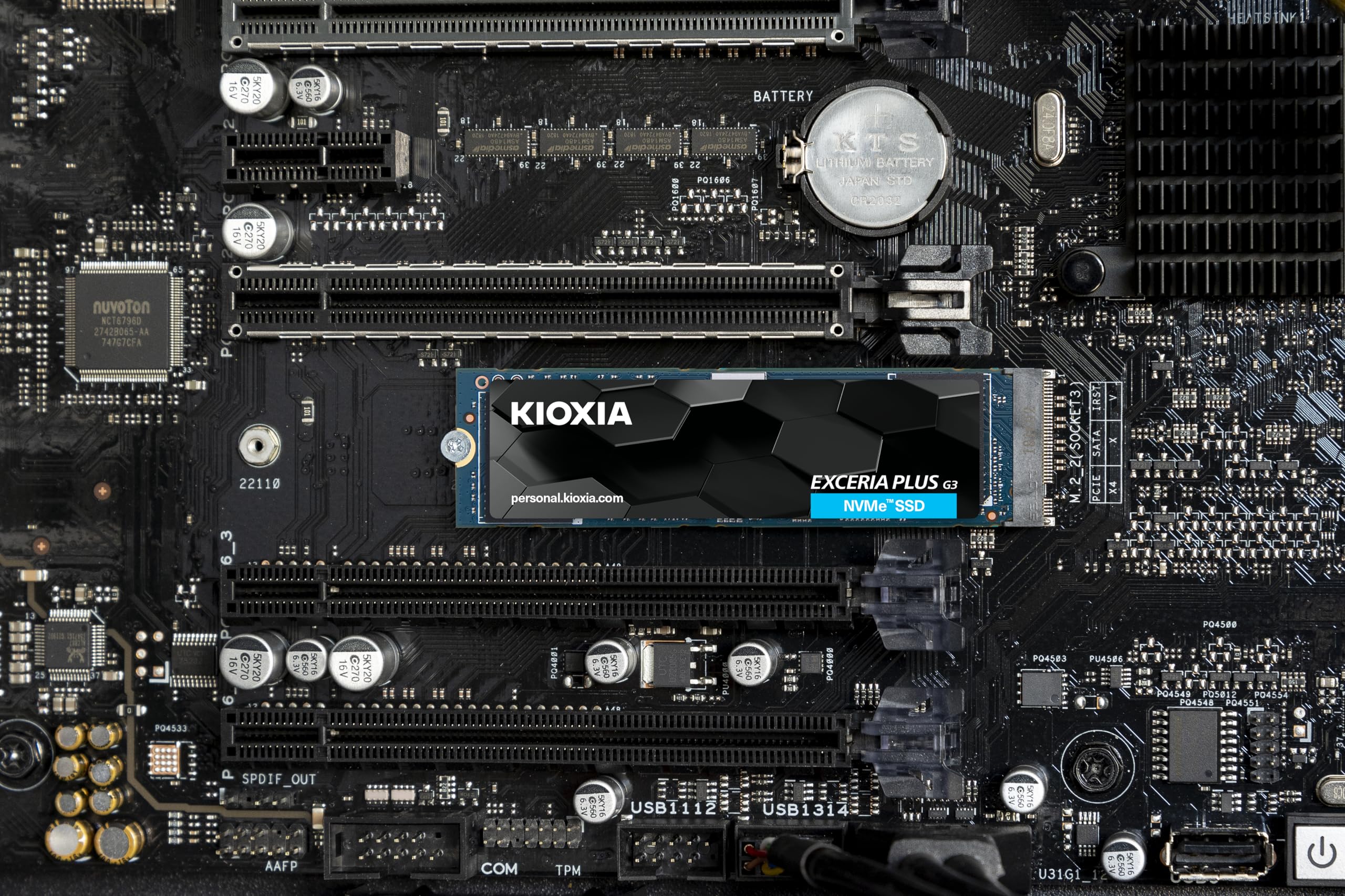 KIOXIA KIOXIA EXCERIA 2TB Plus G3 NVMe SSD High Speed Storage Solution for Gaming and Professional Use - View 2 of 3
