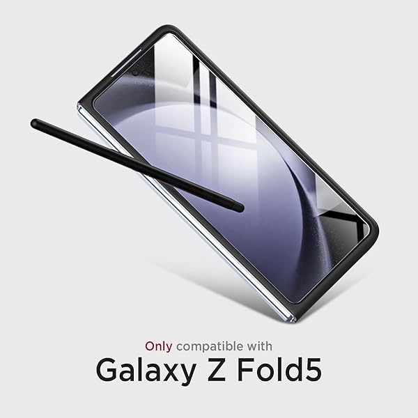 Miimall Miimall Galaxy Z Fold 5 Case with S Pen Ultra Thin Silky Liquid PC Matte Bumper Cover for Samsung Galaxy Z Fold5 5G 2023 Black - View 4 of 9