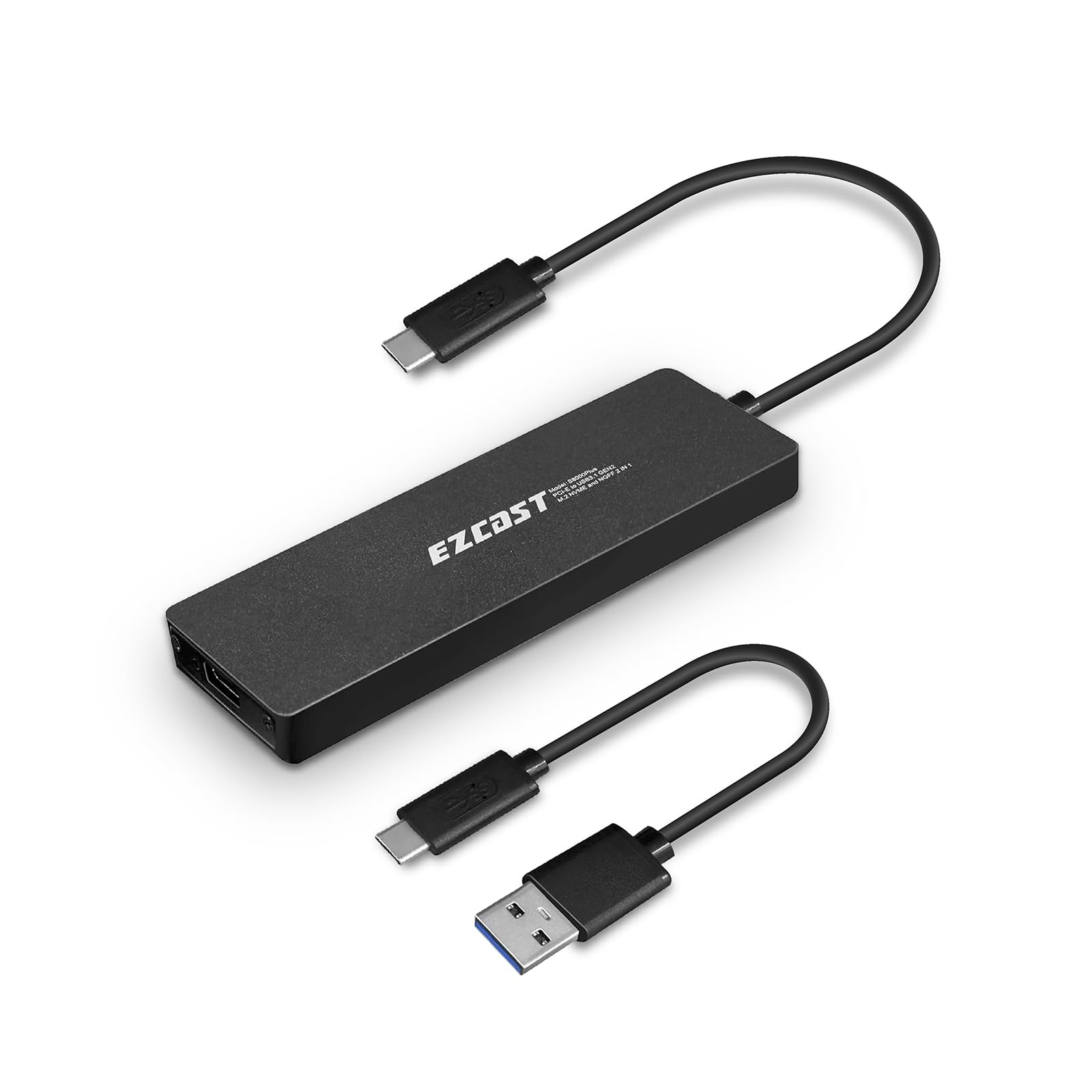 GloryKylin M2 NVME SATA SSD Enclosure USB C 3.1 Gen 2 10 Gbps Supports M and B M Keys 2280 2230 2242 2260 SSDs