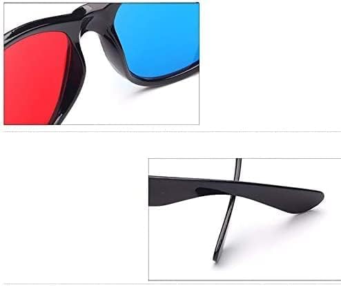 Jinshining 4 Pcs Red and Blue 3D Glasses for Universal TV Movies and Games Lightweight Simple Design Ideal for 3D Viewing - View 3 of 9