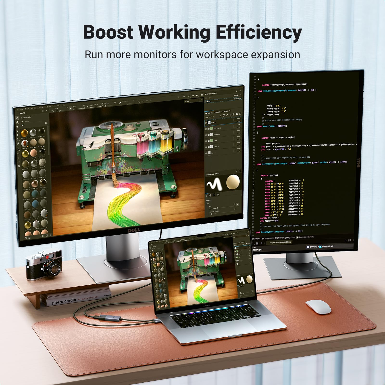 UGREEN UGREEN USB C to HDMI 2.1 Adapter 8K 60Hz 4K 240Hz Thunderbolt 4 3 Converter 48Gbps HDR HDCP2.3 Braided 6.6FT Compatible with iPhone Galaxy MacBook - View 4 of 9