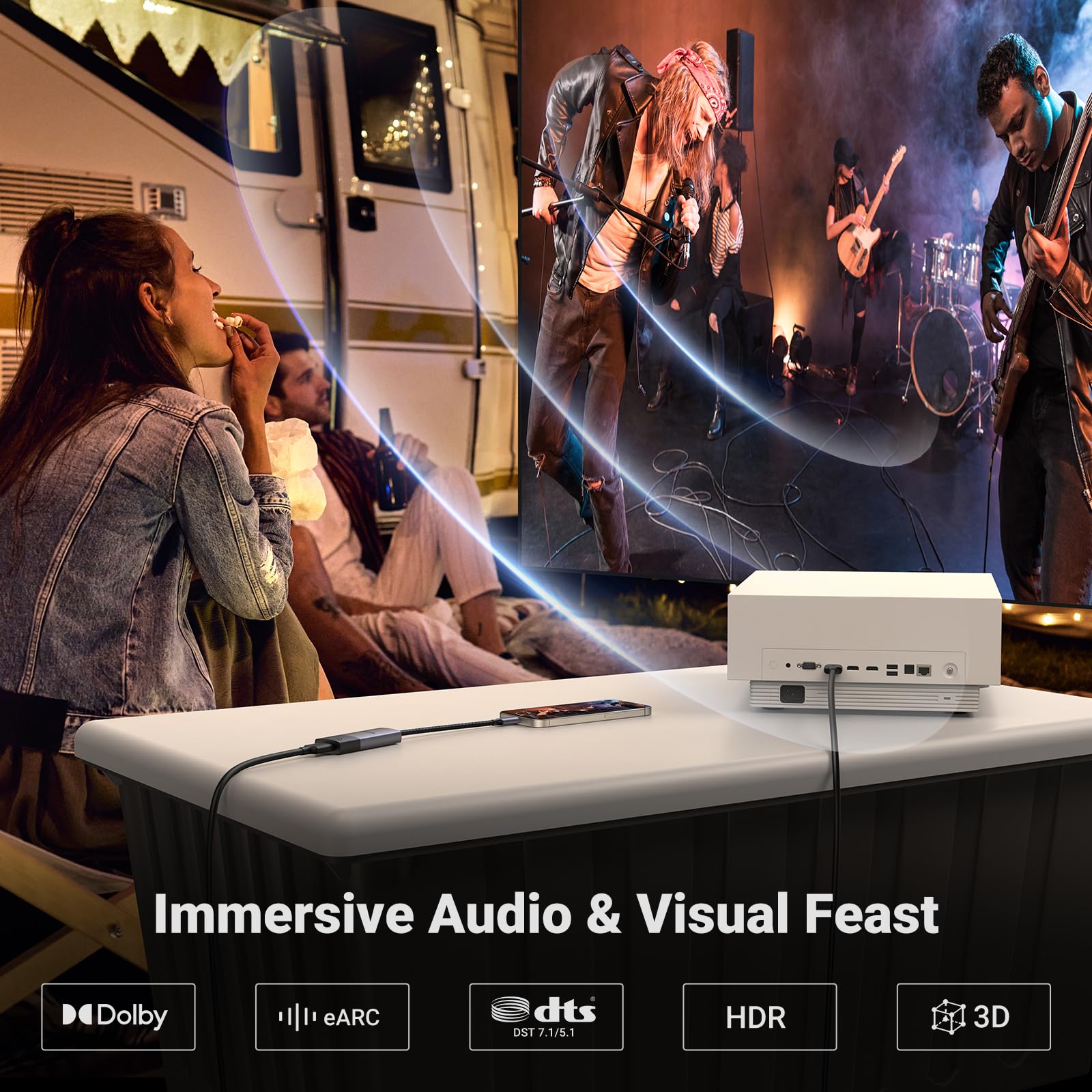 UGREEN UGREEN USB C to HDMI 2.1 Adapter 8K 60Hz 4K 240Hz Thunderbolt 4 3 Converter 48Gbps HDR HDCP2.3 Braided 6.6FT Compatible with iPhone Galaxy MacBook - View 6 of 9