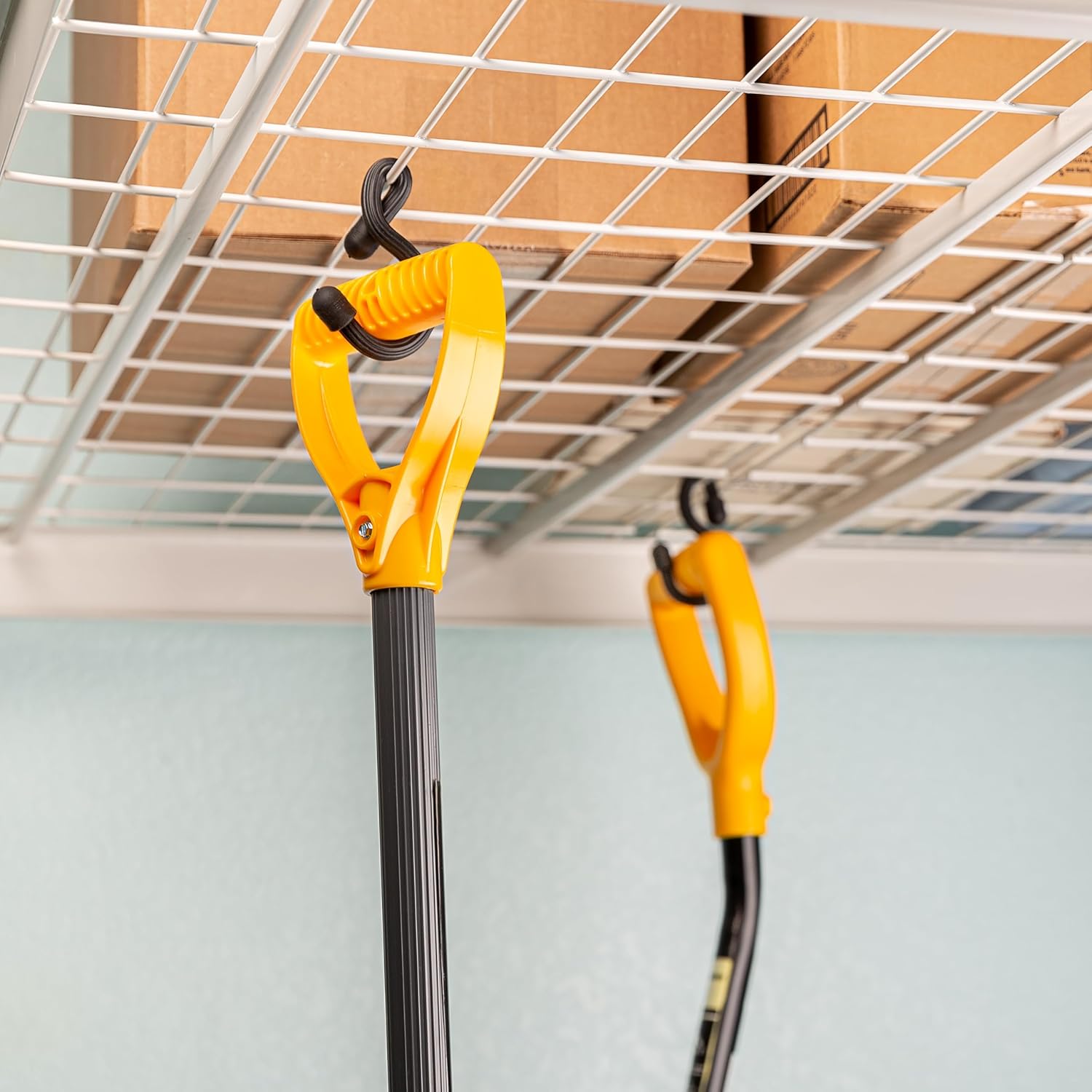 Nite Ize Nite Ize Gear Tie Bendable S-Hook Utility Hook for Hanging Strong Rubber Hook for Closets Garages and More Black 4 Pack - View 6 of 9