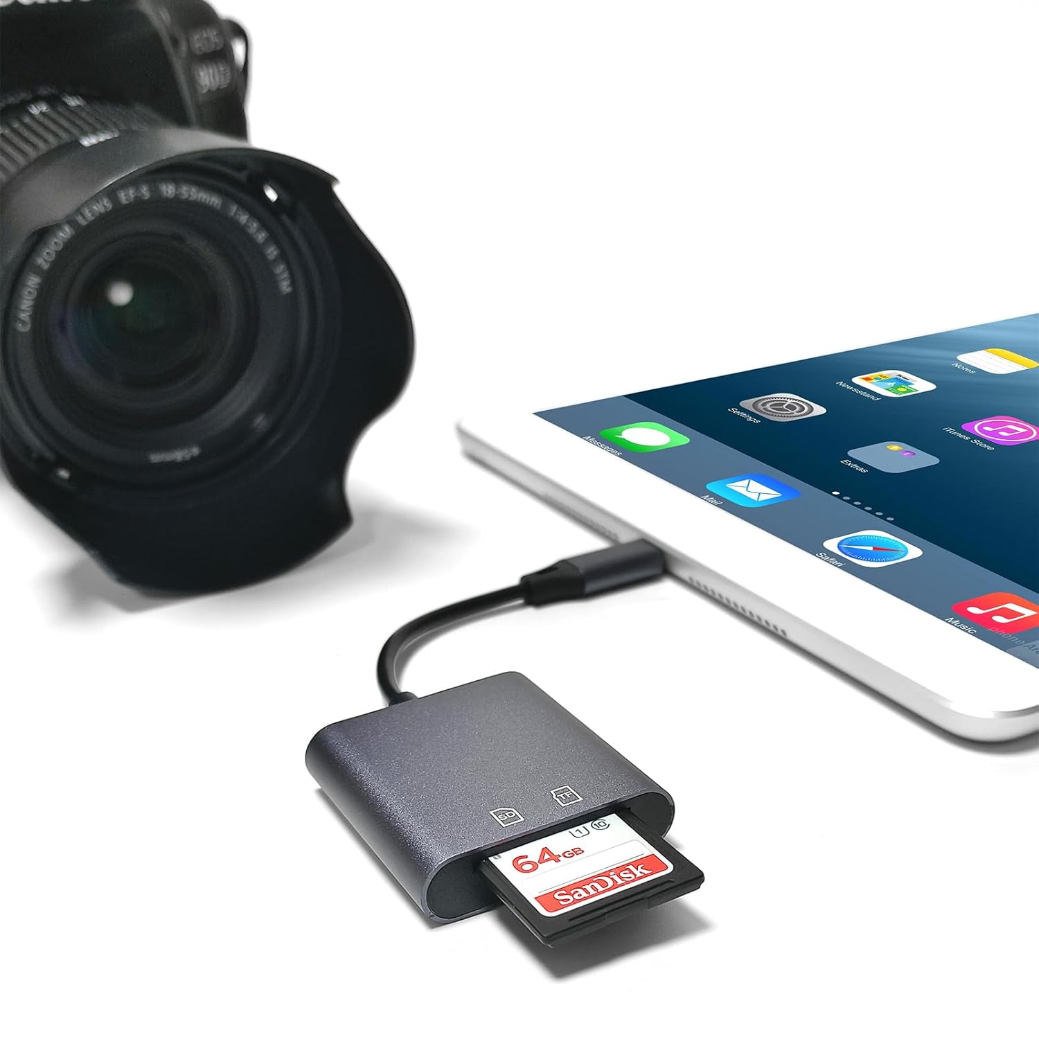 Lorlorkool USB C SD Card Reader for iPhone 15 Lorlorkool Aluminum Type C Memory Card Reader for SDXC SDHC Micro SD and More - View 6 of 6