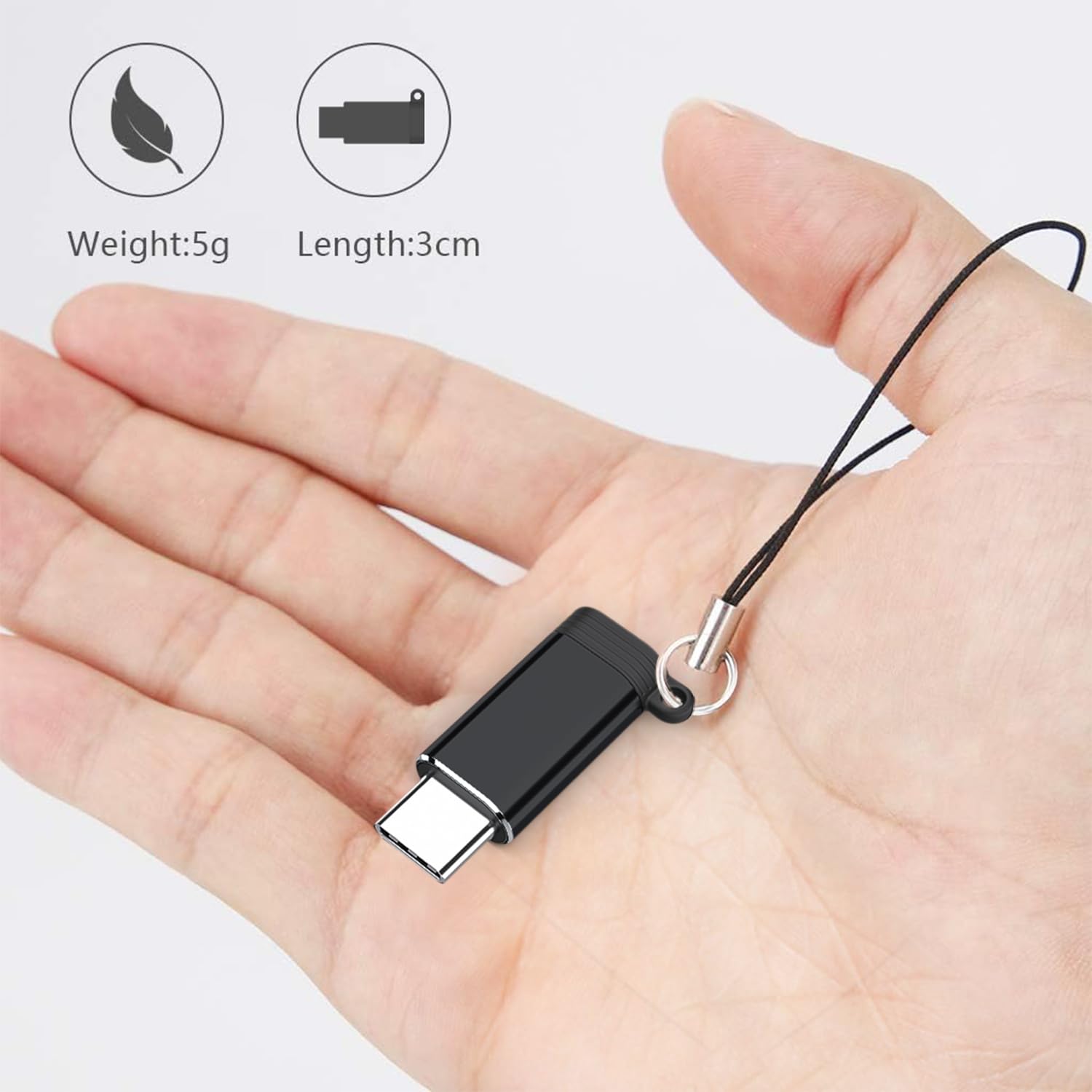 UWOXX 2 Pack USB C to Lightning Adapter for iPhone 16 15 iPad Pro Type C Devices Fast Charging and Data Transfer Connector - View 6 of 7