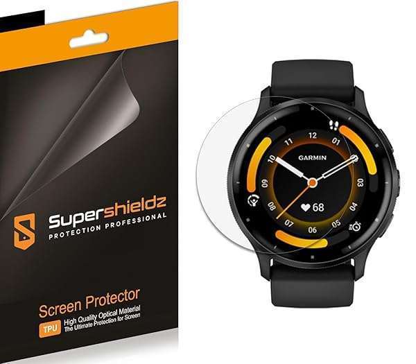 Supershieldz Supershieldz 3 Pack Screen Protector for Garmin Venu 3 - High Definition Clear TPU Shield