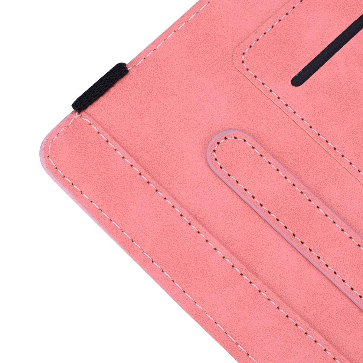 TIPOYOROO TIPOYOROO Pink PU Leather Folio Case for Samsung Galaxy Tab S10 Plus S9 Plus S9 FE 12.4 Inch with Multi-Angle Viewing Auto Sleep Wake Function - View 6 of 7