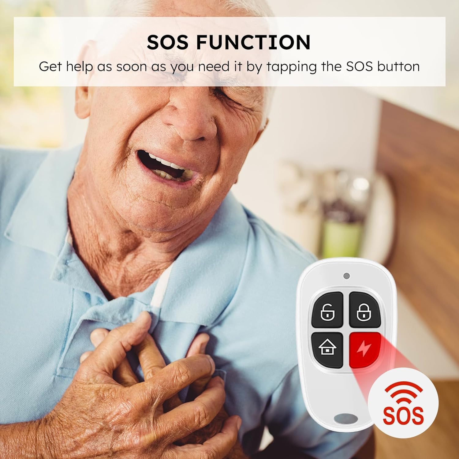 tolviviov Tolviviov Wireless Home Security System DIY 10-Piece Kit with App Alerts No Monthly Fee WiFi Door Window Motion Sensors for Safety - View 6 of 7