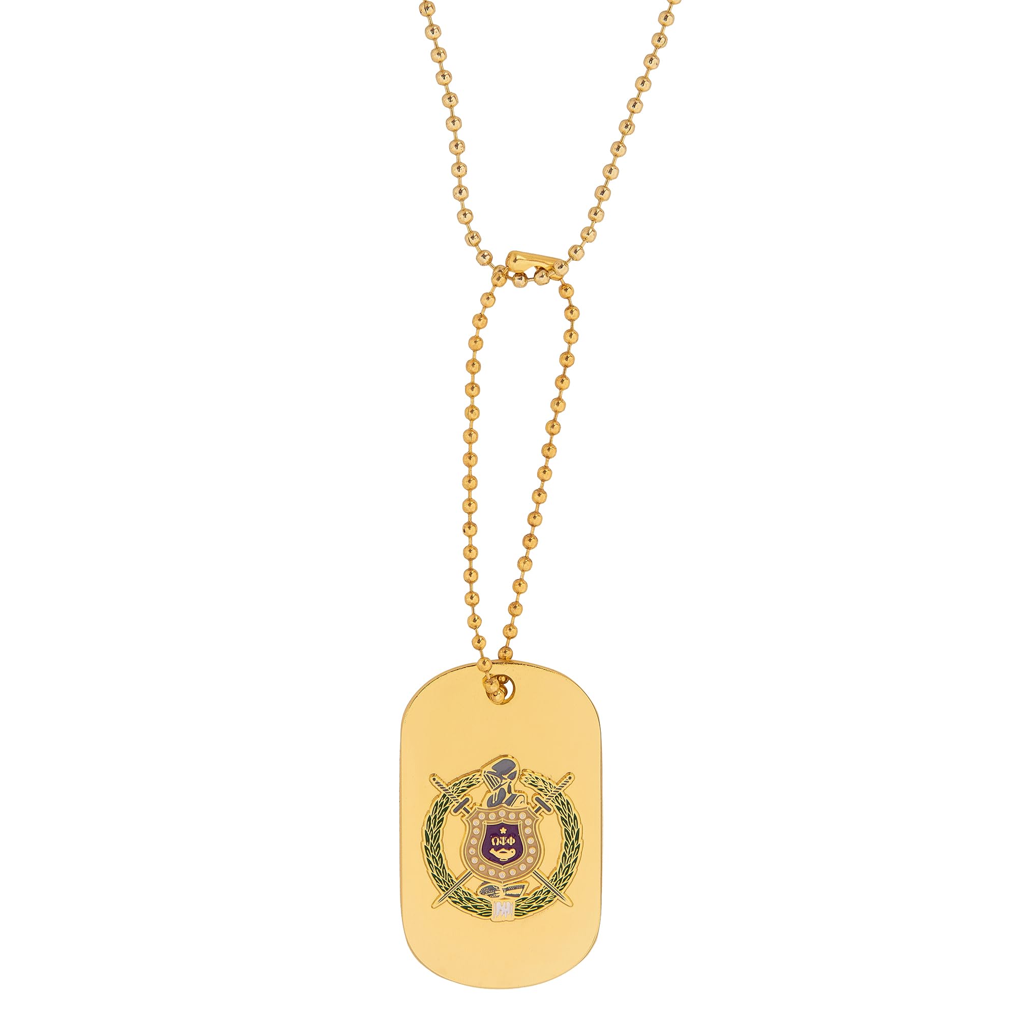 Desert Cactus Desert Cactus Omega Psi Phi Necklace Fraternity Dog Tag Greek OPP Omega Man D9 Divine 9 Style A Crest and Letter