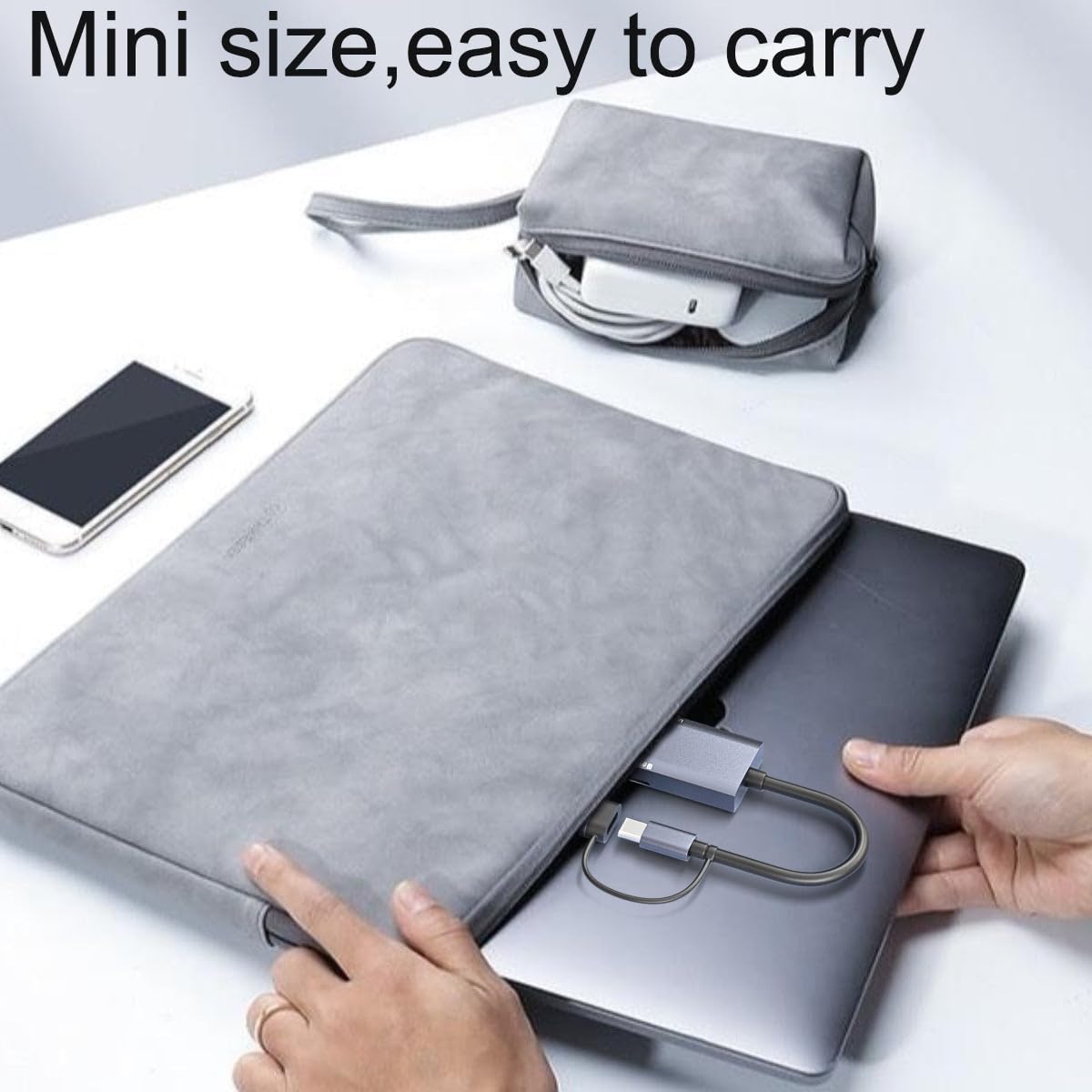 WEELIAO UHS-II SD 4.0 Card Reader 2 in 1 USB 3.0 for Desktop PC Mini PC Laptops Tablets Supports SD Micro SD SDXC SDHC MMC RS-MMC UHS-II UHS-I Cards - View 7 of 7