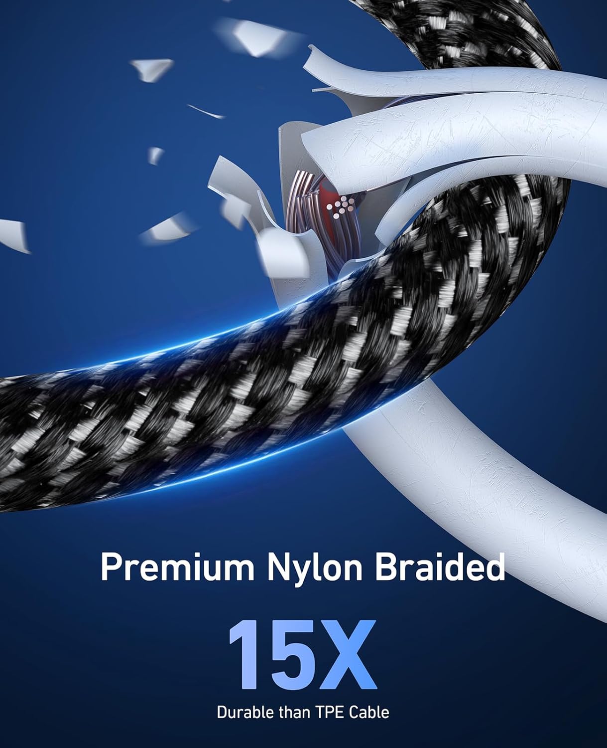 Dasku Dasku USB C to USB C Cable 5 Pack Fast Charging Cord 60W for iPhone 16 15 Pro Max Samsung S23 iPad Pro MacBook and More - View 7 of 8