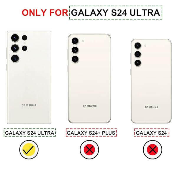 IWONE IWONE Samsung Galaxy S24 Ultra Case Cute Card Holder Shockproof Slim Wallet Giraffe Glasses Smoking Animal Design - View 4 of 10