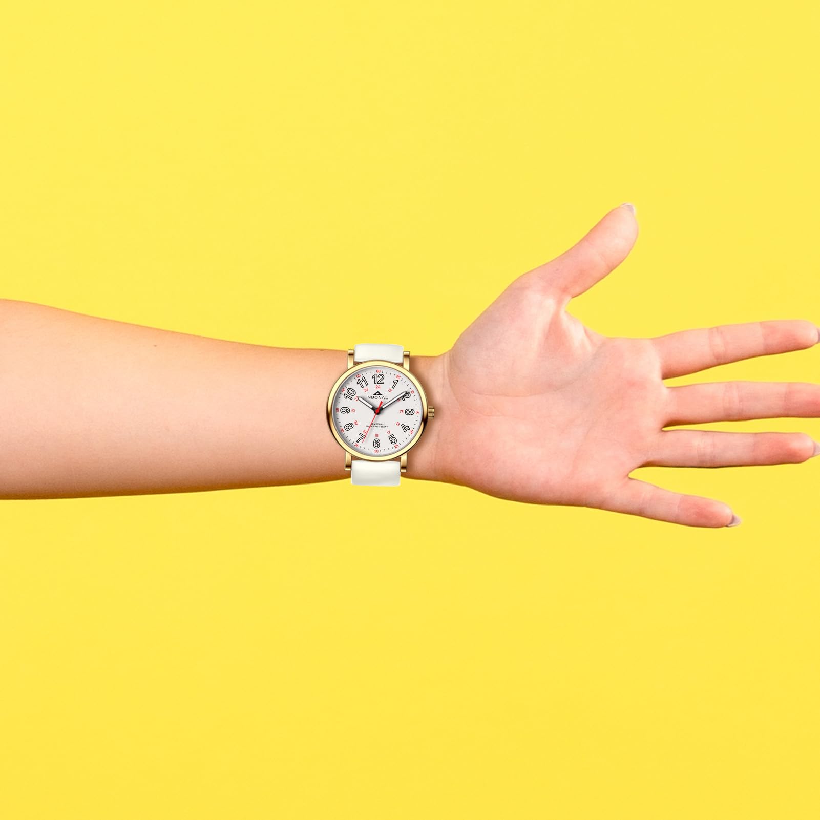 NBONAL NBONAL Nurse Watch for Medical Professionals Easy Read Dial Luminous 24 Hours Waterproof Soft Silicone Band Ideal for Students and Doctors - View 6 of 6