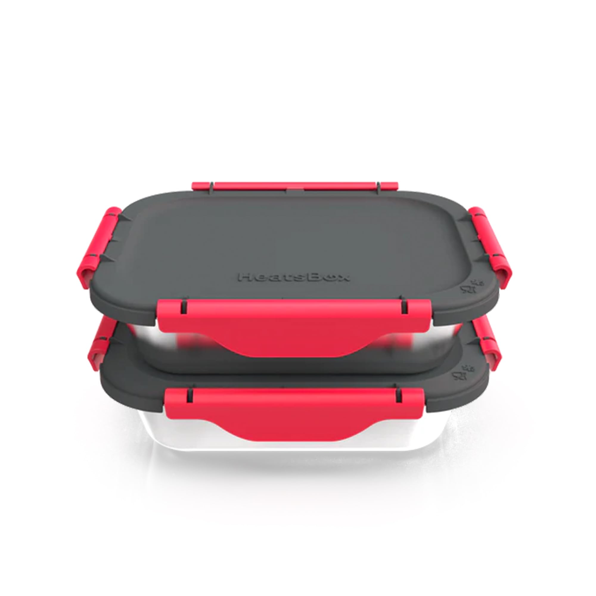 HeatsBox HeatsBox Inner Dish Set of 2 Reusable Stainless Steel Meal Prep Containers with Lid Freezer and Oven Safe Compatible with Go Lunch Box