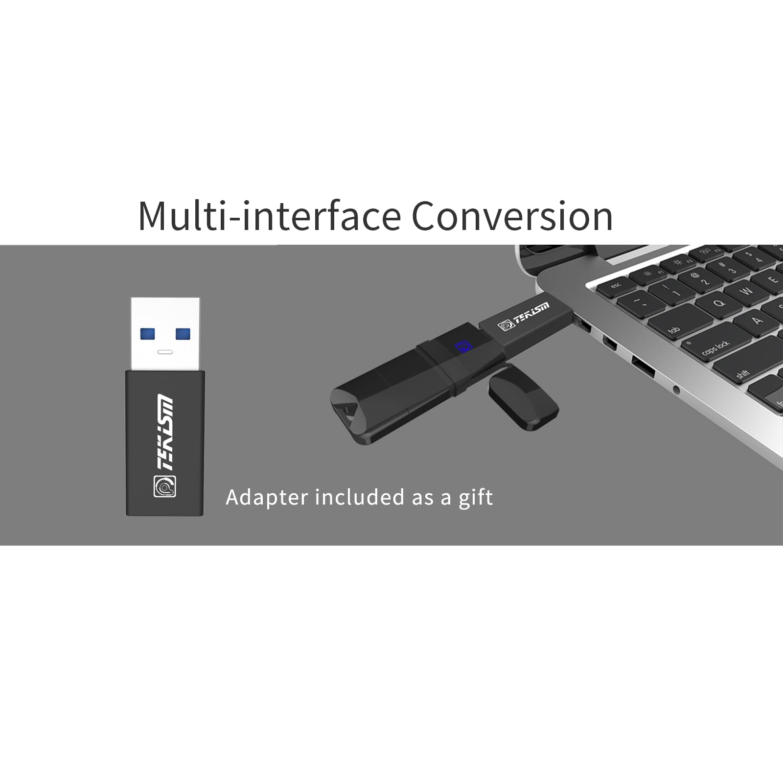 TEKISM TEKISM MFi Certified 128GB Flash Drive USB C Memory Stick for iPhone Android Smartphone and Computers with Keychain - View 5 of 6