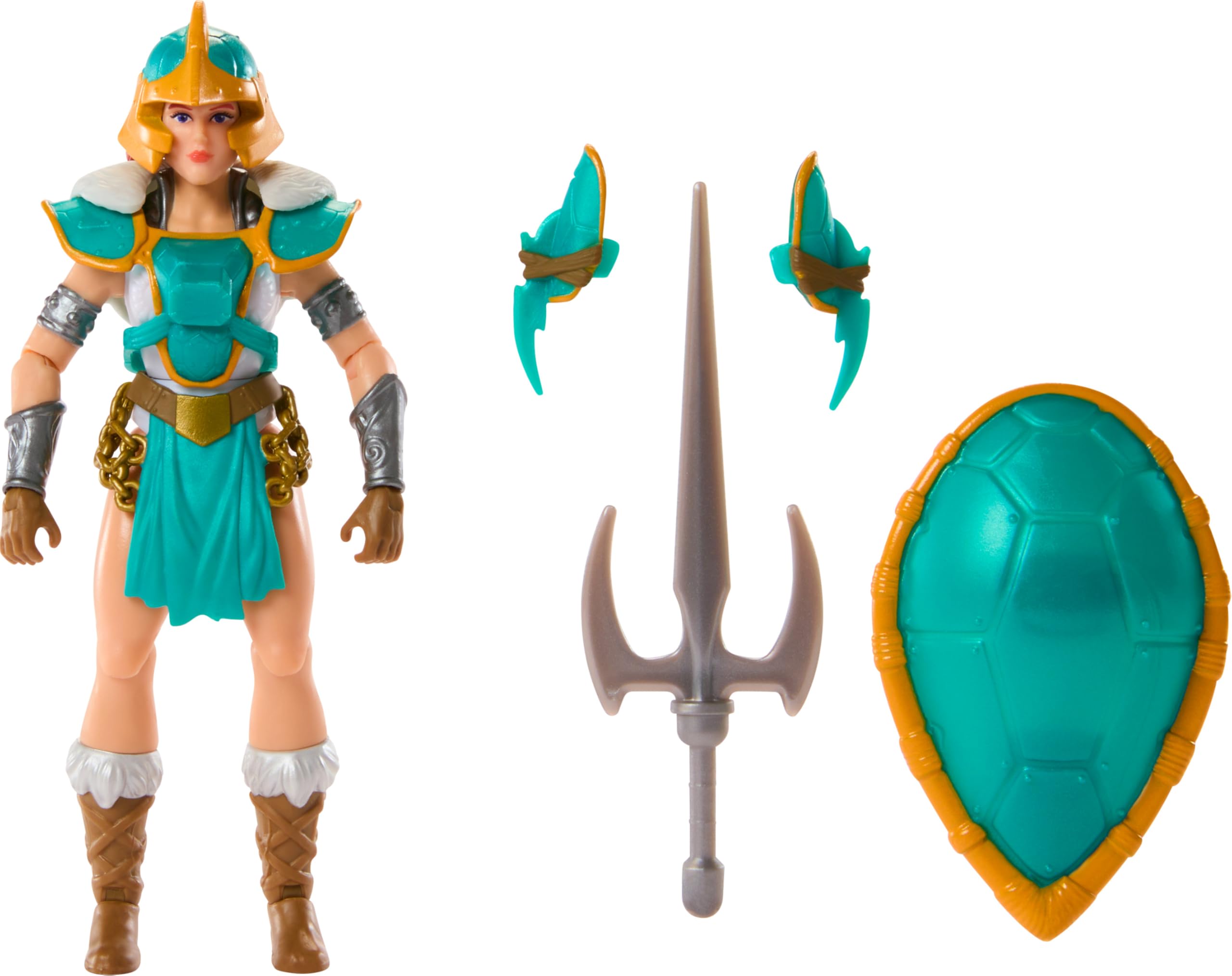 Masters of the Universe Masters of the Universe Mattel Origins Turtles of Grayskull Teela Action Figure with 16 Joints TMNT and Motu Crossover Collectible Toy
