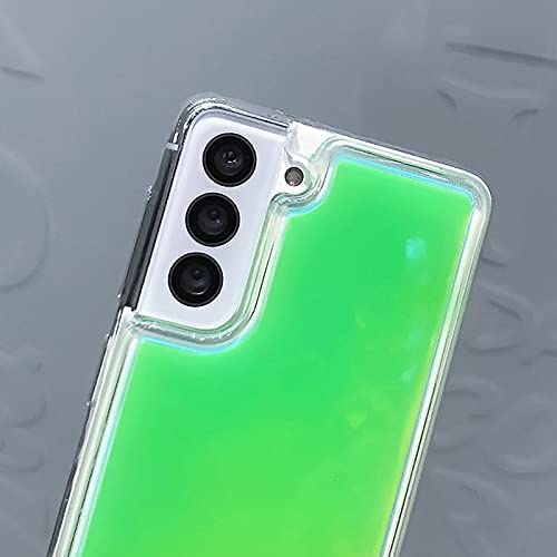 Yatchen Yatchen Liquid Fluorescent Case for Samsung Galaxy S24 Plus Luxury Glow in the Dark Quicksand Clear Soft TPU Back Cover Luminous Protector Green - View 2 of 7