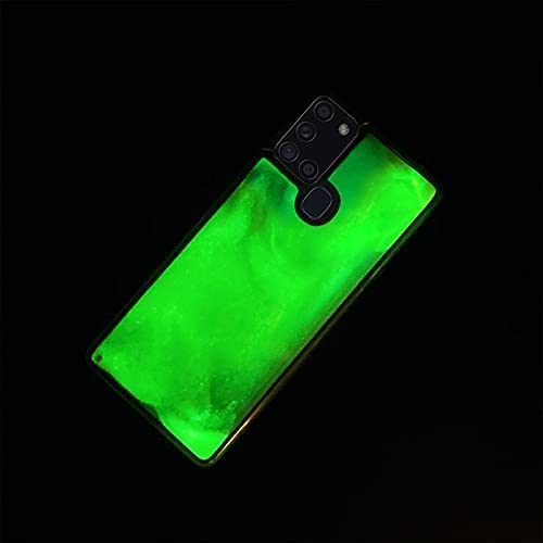 Yatchen Yatchen Liquid Fluorescent Case for Samsung Galaxy S24 Luxury Glow in the Dark Quicksand Clear Soft TPU Back Cover Luminous Protector Green - View 3 of 7