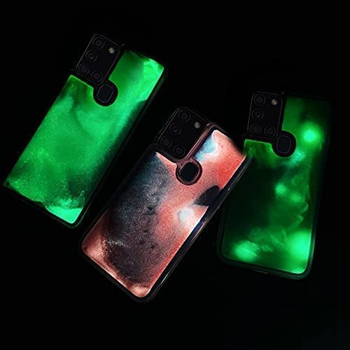 Yatchen Yatchen Liquid Fluorescent Case for Samsung Galaxy S24 Luxury Glow in the Dark Quicksand Clear Soft TPU Back Cover Luminous Protector Green - View 6 of 7