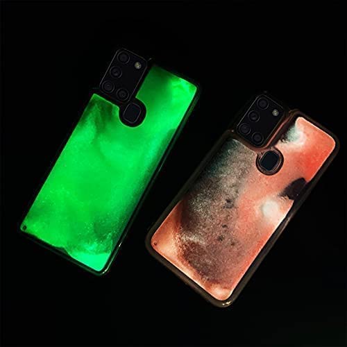 Yatchen Yatchen Liquid Fluorescent Case for Samsung Galaxy S24 Plus Luxury Glow in the Dark Quicksand Clear Soft TPU Back Cover Rose - View 4 of 7