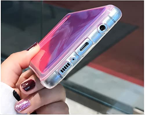 Yatchen Yatchen Liquid Fluorescent Case for Samsung Galaxy S24 Plus Luxury Glow in the Dark Quicksand Clear Soft TPU Back Cover Rose - View 6 of 7