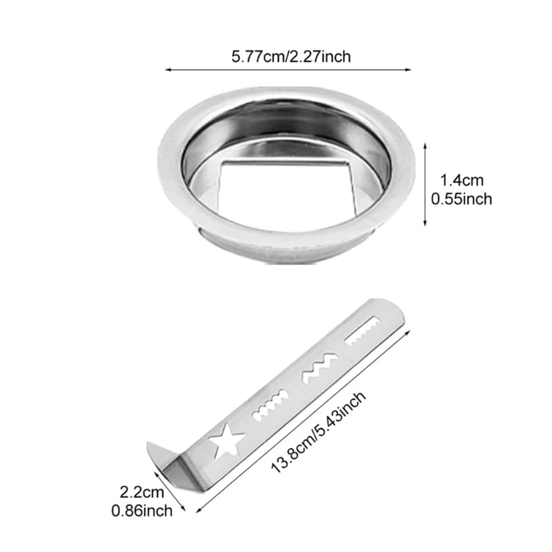 KODASW KODASW Cookie Maker Attachment Pastry Meat Grinder Stainless Steel Biscuit Mold Dough Cutters for Perfect Cookies and Pastries - View 2 of 9