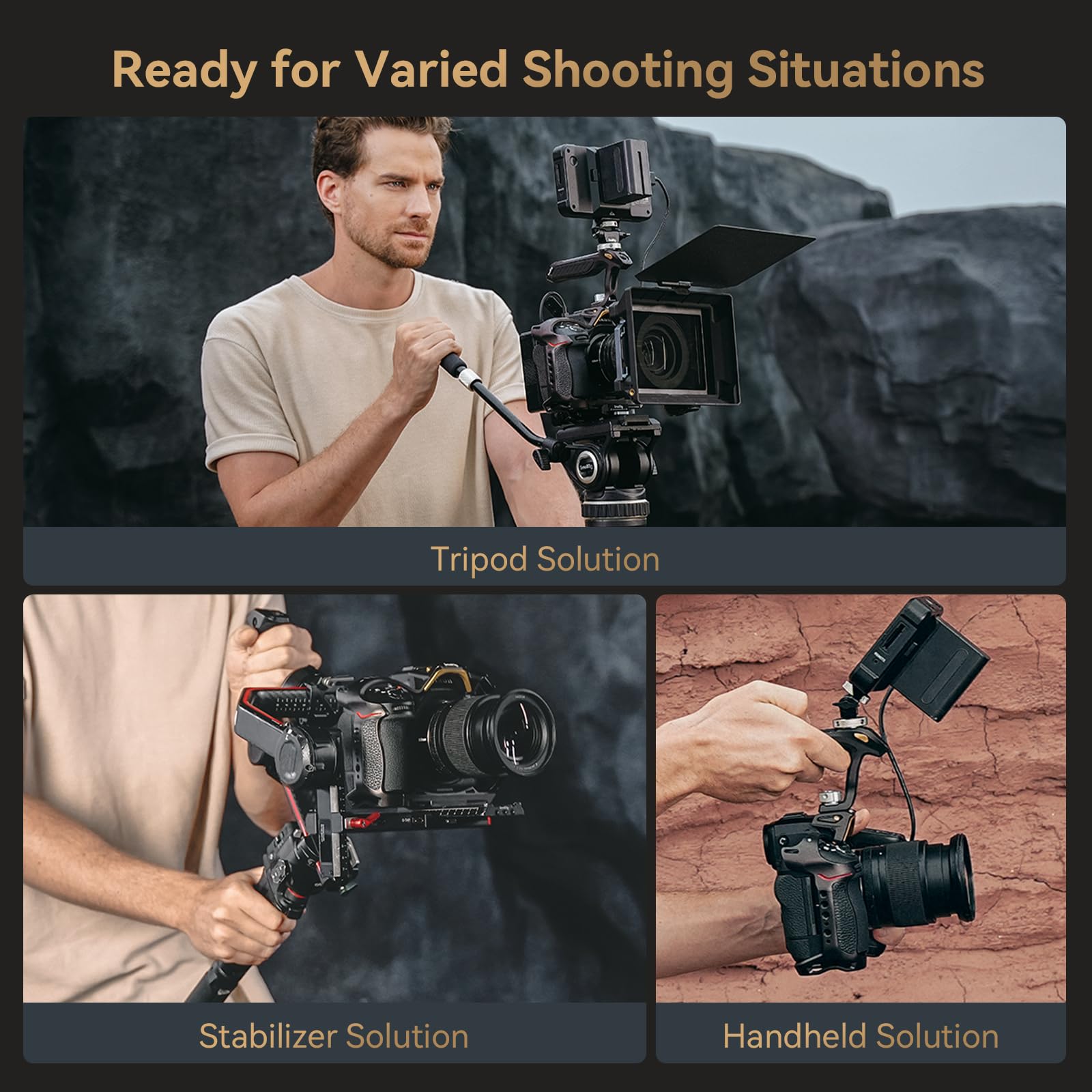 SMALLRIG SmallRig Night Eagle Z8 Camera Cage for Nikon Z 8 Aluminum Alloy Full Cage with Quick Release Plate and Cold Shoe Mount 4316 - View 4 of 8