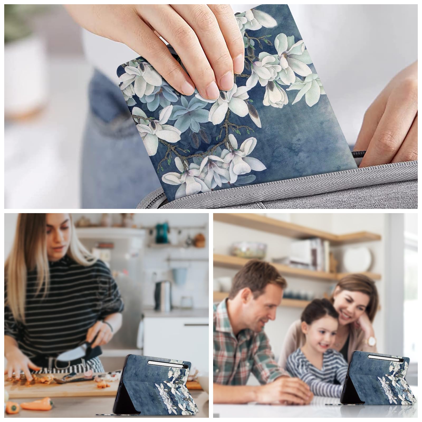 Nuouxoco Nuouxoco Shockproof Case for Galaxy Tab S7 FE 12.4 inch 2021 with Multi-Angle Kickstand Compatible with Models SM-T730 T733 T736 T738 T970 T975 T976 T978 - View 7 of 7