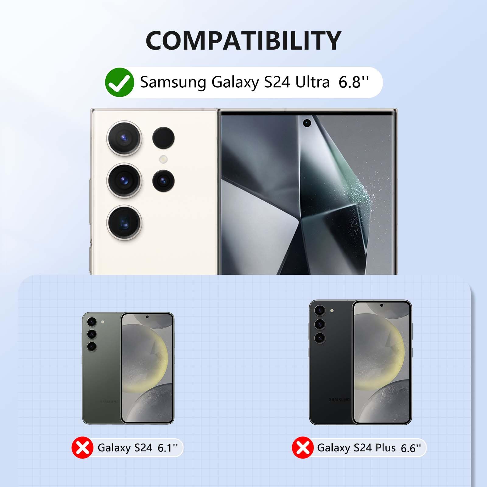 ZUSLAB ZUSLAB Silicone Case for Samsung Galaxy S24 Ultra 6.8 Inches TPU Rubber Gel Cover Wireless Charging Anti-Scratch Shockproof Slim Fit Green - View 2 of 8