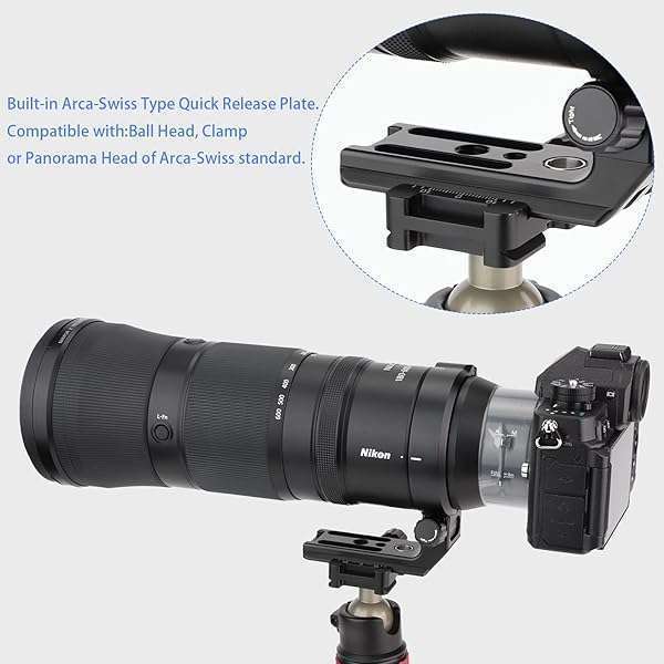 Haoge Haoge LMR-Z186 Lens Collar for Nikon Z 180-600mm: Tripod Mount with Arca Quick Release - View 5 of 10