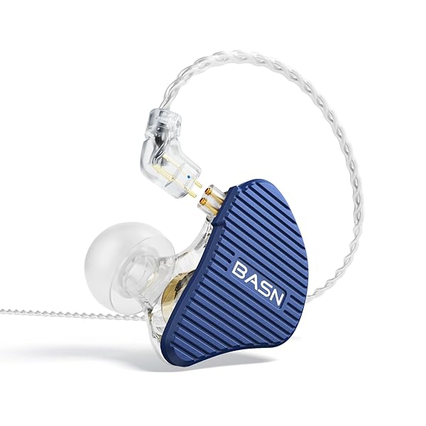 BASN BASN Mix-PD In Ear Monitor HiFi IEM Earphones with Planar and Dynamic Drivers CNC Metal Cover and Detachable Cable for Musicians Blue - View 2 of 9