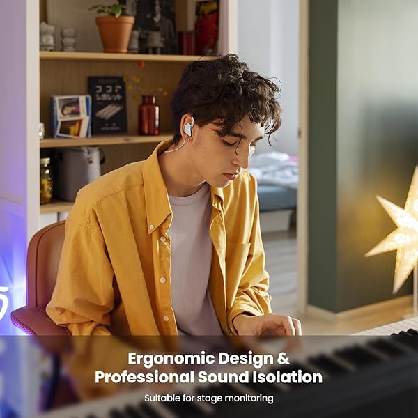 BASN BASN Mix-PD In Ear Monitor HiFi IEM Earphones with Planar and Dynamic Drivers CNC Metal Cover and Detachable Cable for Musicians Silver - View 8 of 9