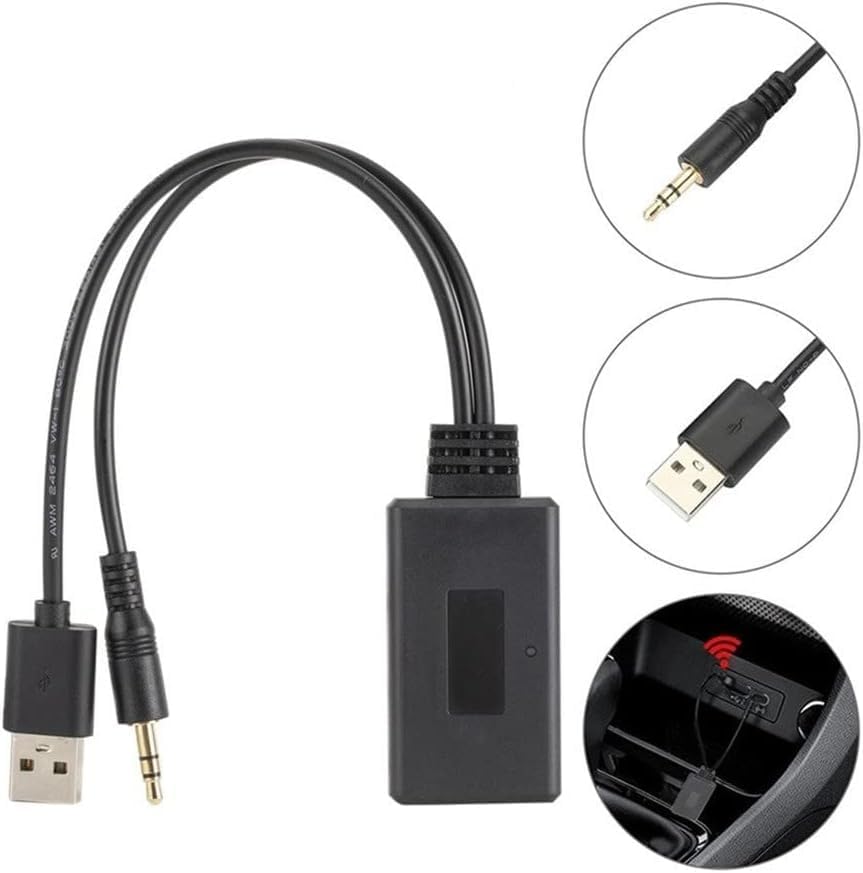 Bluetooth Audio Adapter Auto Aux 3.5mm Car USB Receiver for Music Streaming and Speaker Connection - View 2 of 5