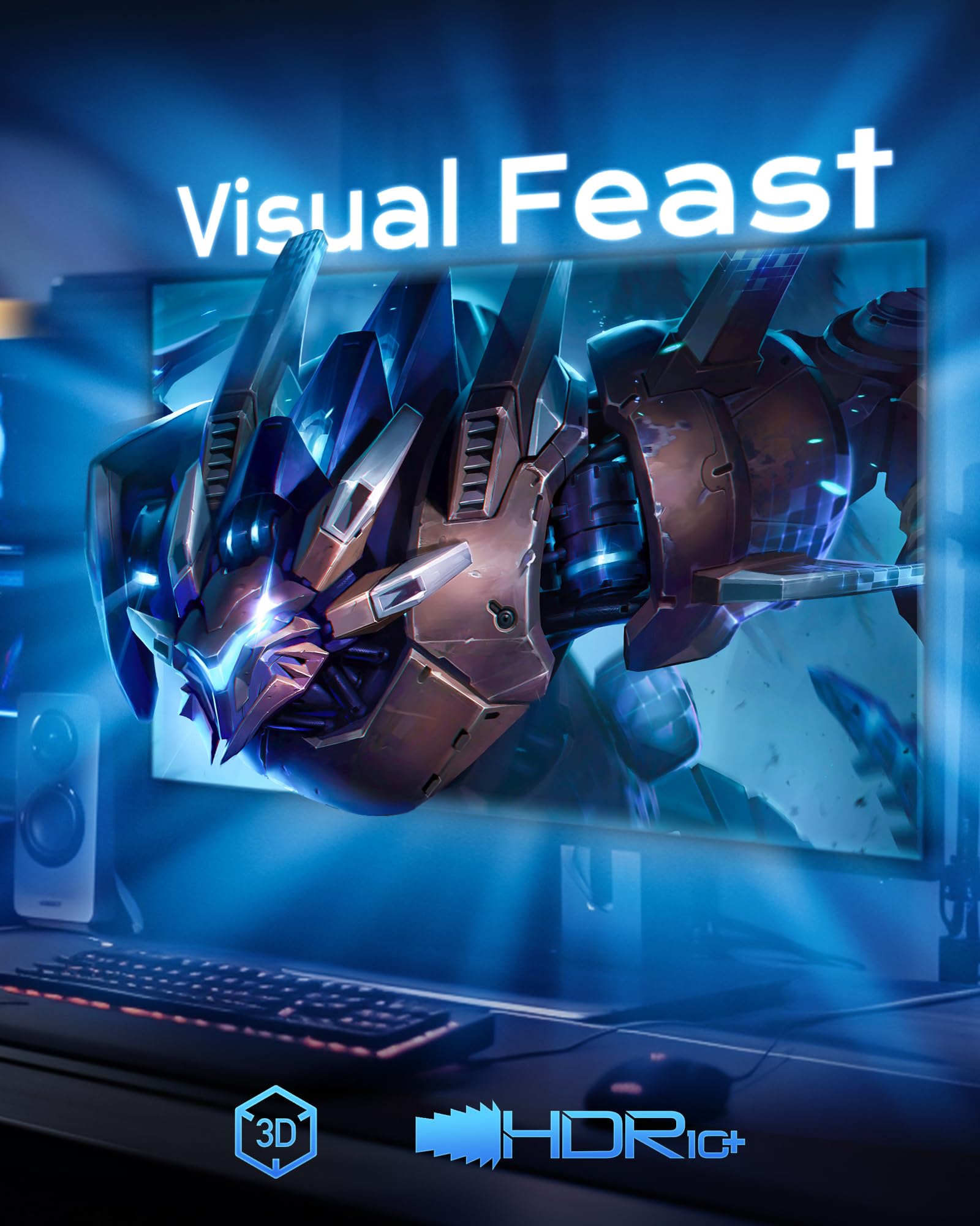 Cratree Cratree DisplayPort 2.1 Cable 3.3 Feet VESA Certified 16K DP to DP Braided Cord Supports 80Gbps 16K 60Hz Gaming Monitor PC - View 7 of 7