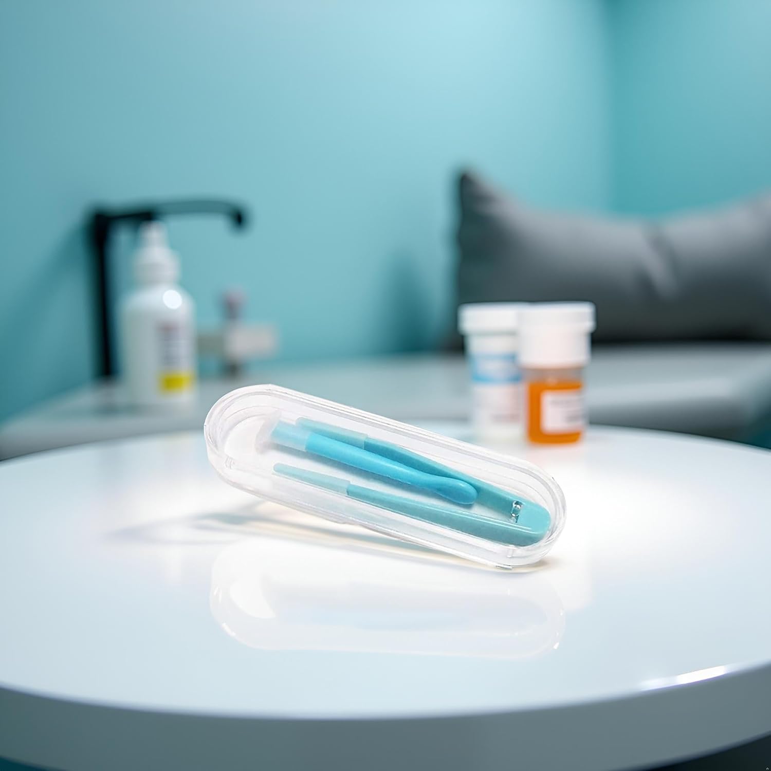 DPWOUM DPWOUM Blue Contact Lens Applicator Remover and Tweezer Soft Tip Compact Multipurpose Tool for Easy Lens Handling - View 4 of 9