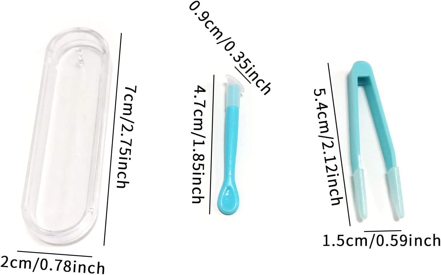 DPWOUM DPWOUM Blue Contact Lens Applicator Remover and Tweezer Soft Tip Compact Multipurpose Tool for Easy Lens Handling - View 9 of 9