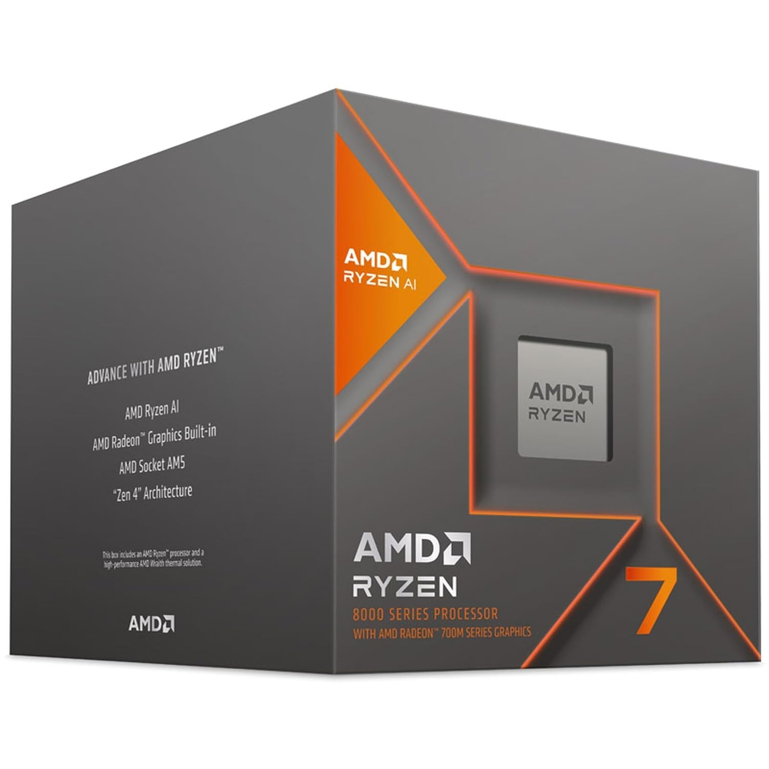 AMD AMD Ryzen 7 8700G 8-Core 16-Thread Desktop Processor for High Performance Gaming and Multitasking - View 5 of 7
