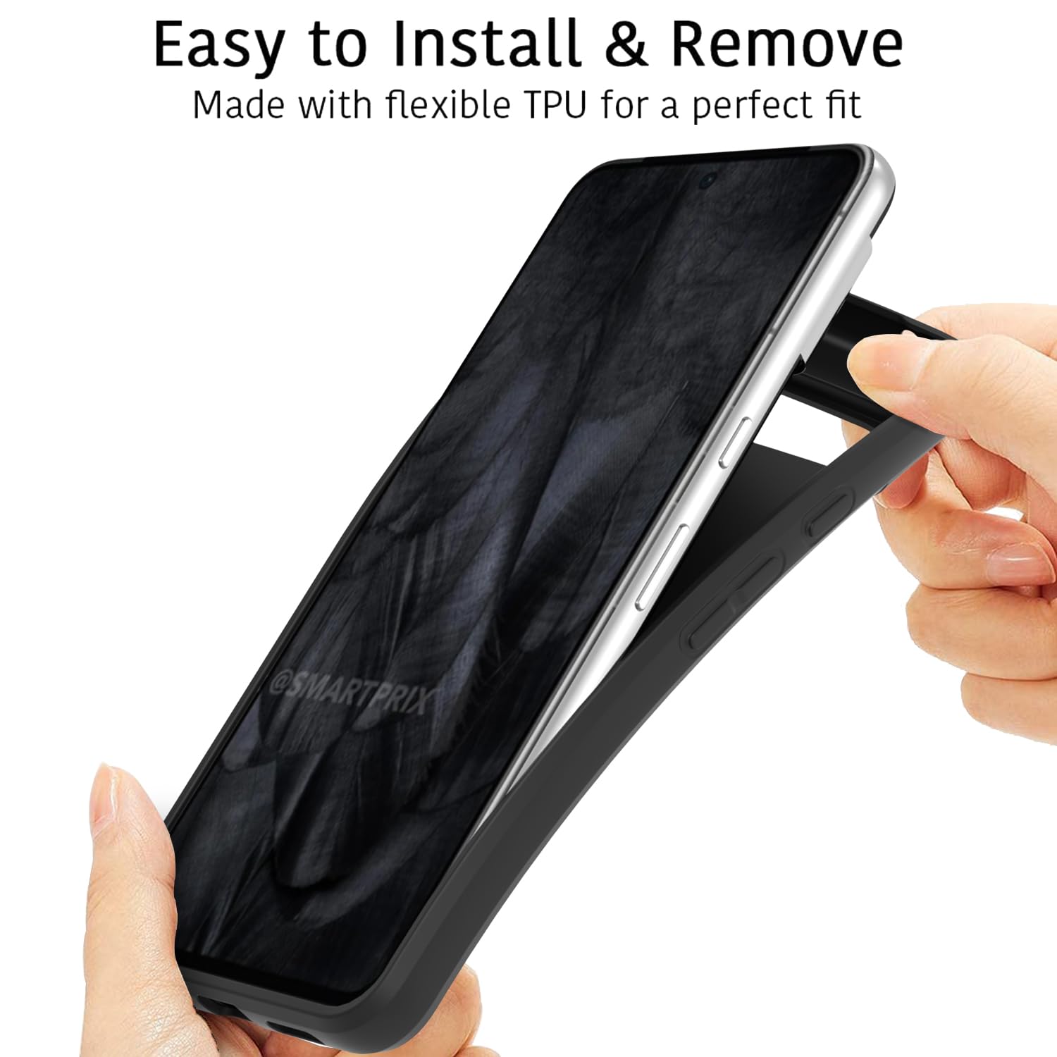 CoverON CoverON Google Pixel 8 Pro Case Lightweight Slim TPU Flexible Skin Protective Sleeve Black - View 2 of 7