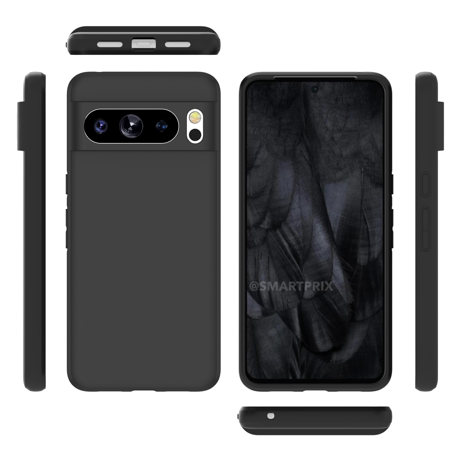 CoverON CoverON Google Pixel 8 Pro Case Lightweight Slim TPU Flexible Skin Protective Sleeve Black - View 4 of 7