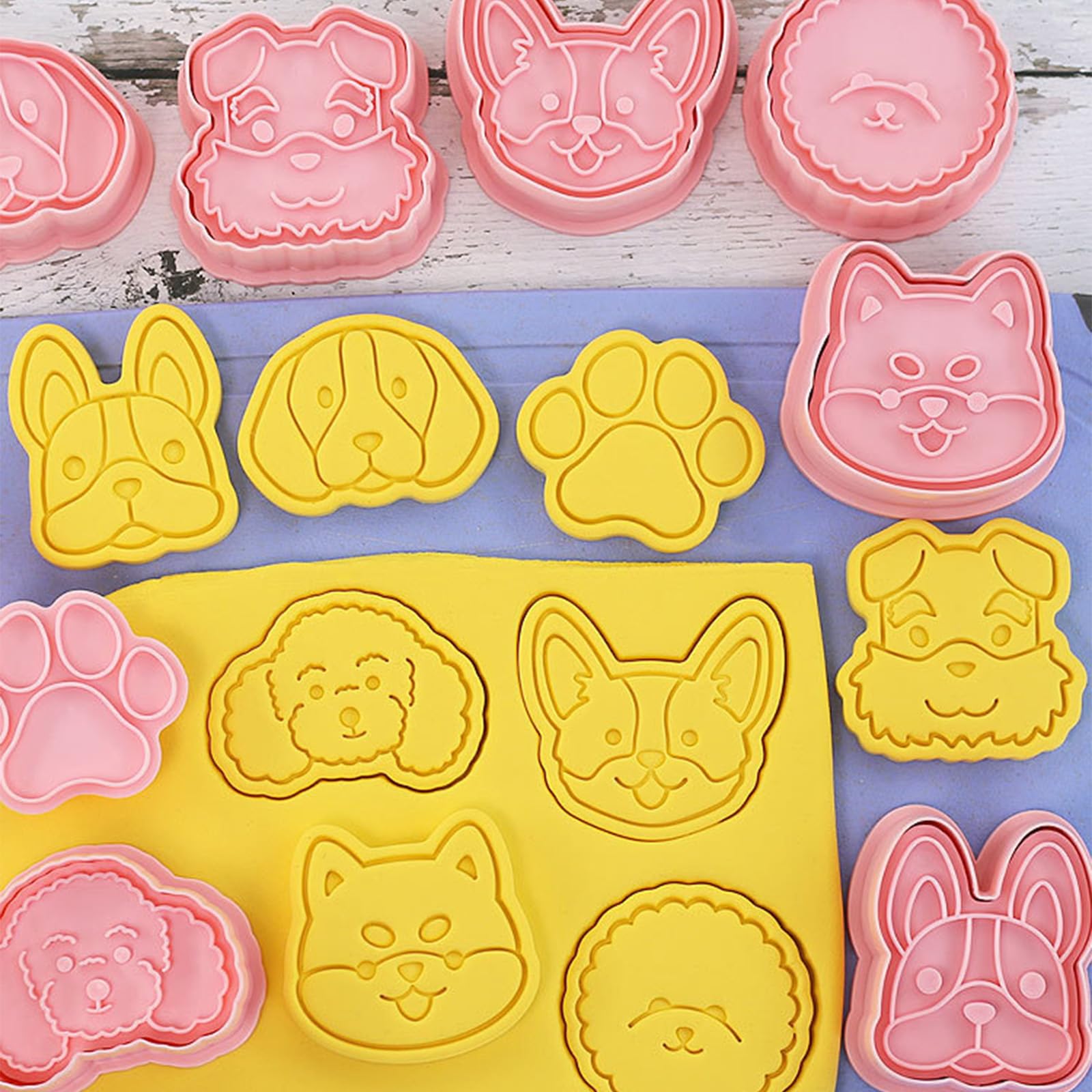 Joinor Joinor 24pcs Pet Dog Cookie Cutters Stamps Baking Tools for Fun Biscuit Making and Embossing - View 3 of 7