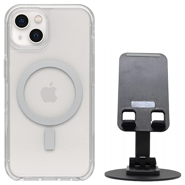 OtterBox OtterBox Symmetry Case with MagSafe for iPhone 13 Clear with Desktop Stand Non Retail Packaging - View 3 of 10
