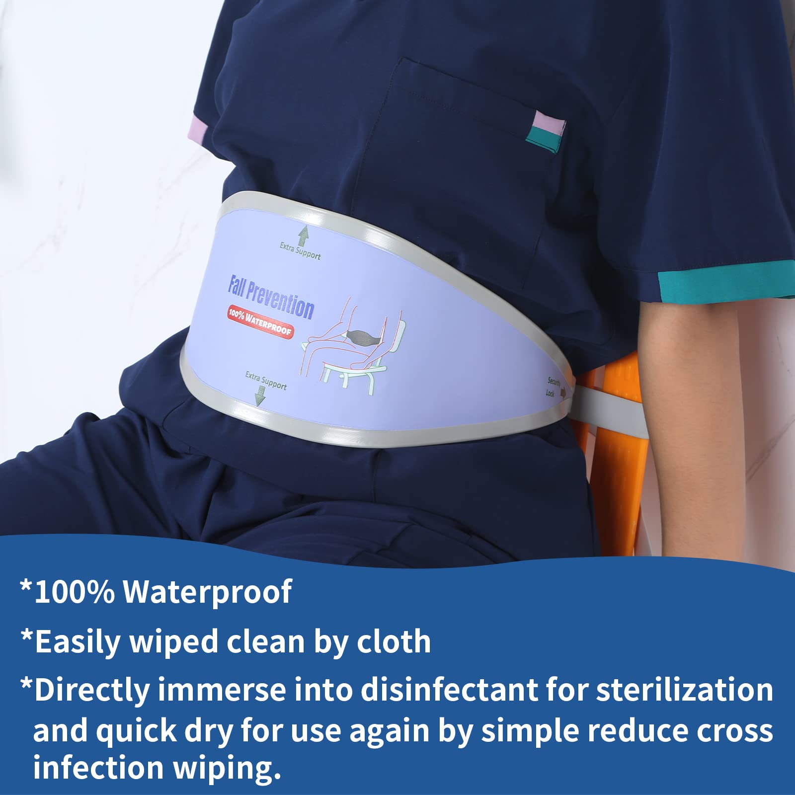 Ehucon Ehucon Elderly Shower Chair Anti-Slip Belt Universal Bath Bench for Disabled Patients Fall Prevention Nursing Care Supplies - View 7 of 7