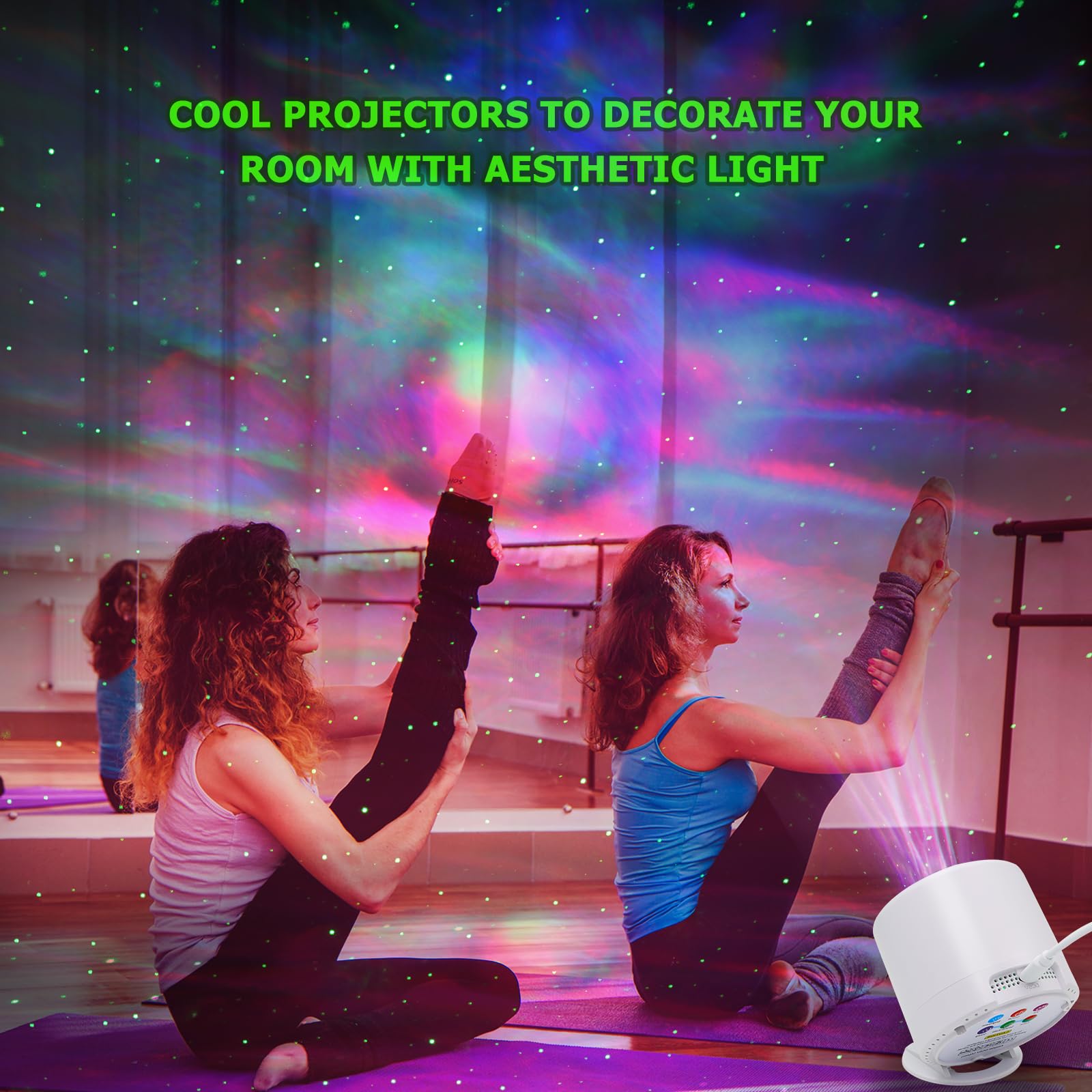 HERHOTER HERHOTER Galaxy Projector Star Projector with Timer and Remote Control for Bedroom Decoration and Parties Night Light - View 5 of 7