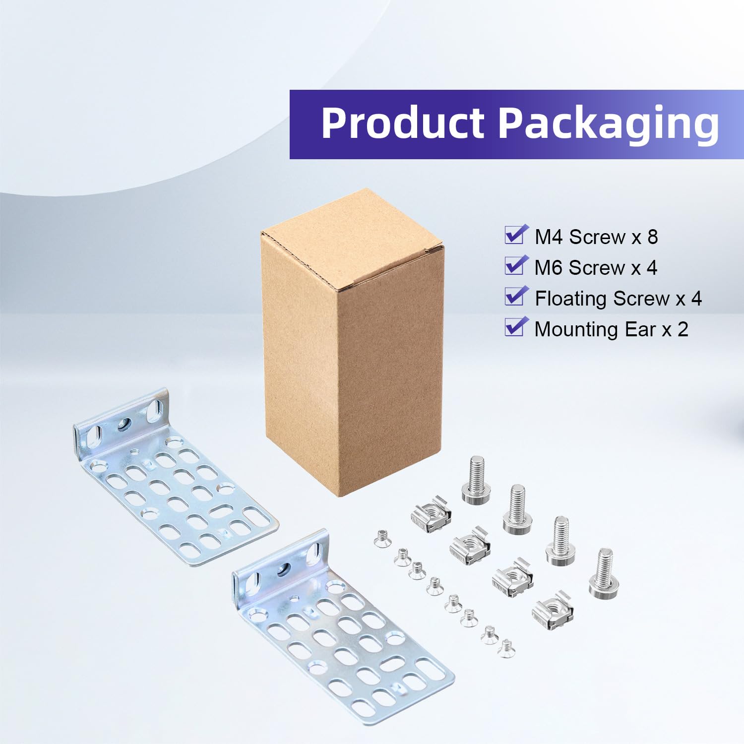 PhyinLan PhyinLan 1U Rack Mount Kit for Cisco Switches Compatible with Catalyst 3750 3750G 3750V2 and 2960 Series - View 4 of 7