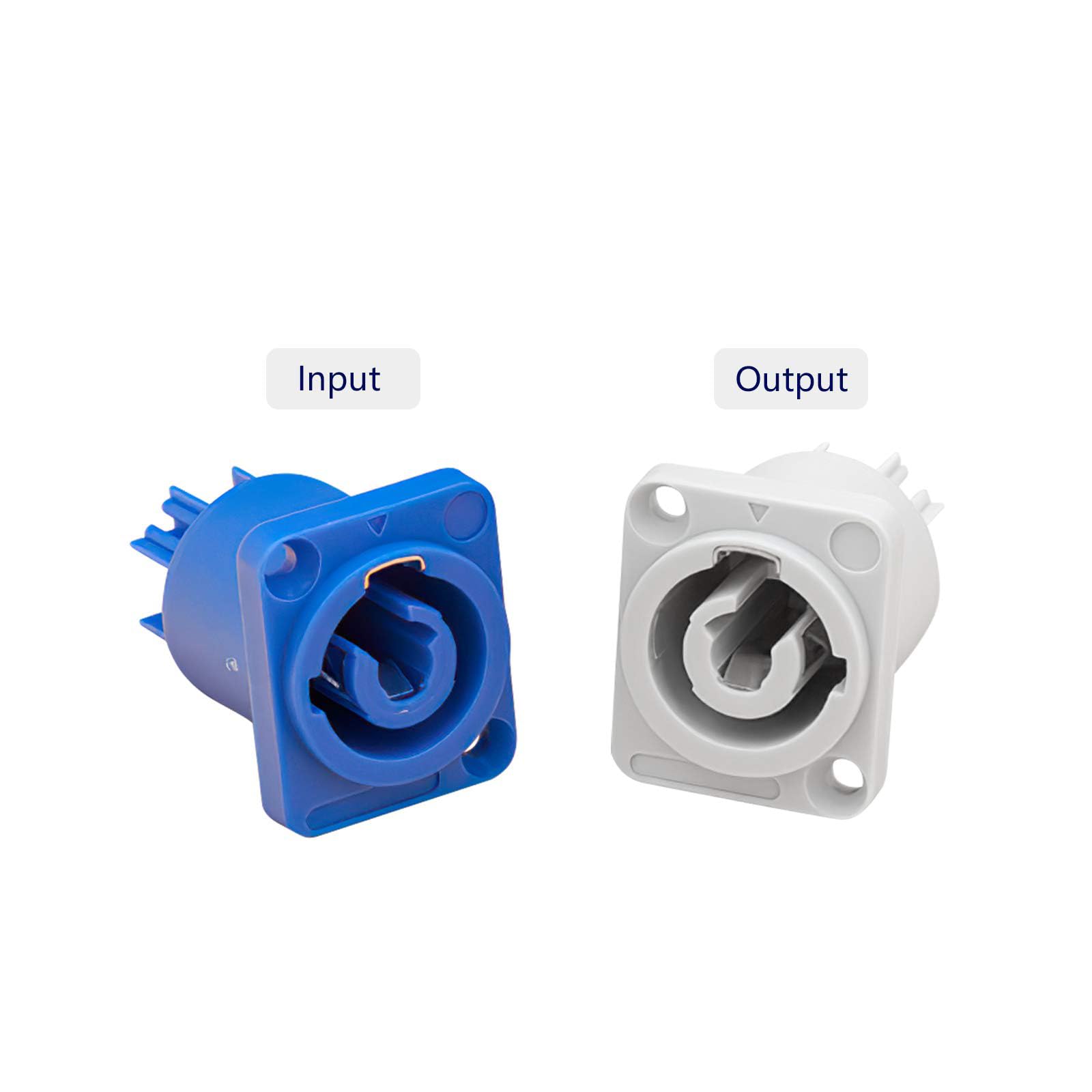 MAD OWL Powercon Connector Set 2 Pack Input Output Nac3fca Power Connector Plug Female Jack to Male Powercon - View 5 of 5