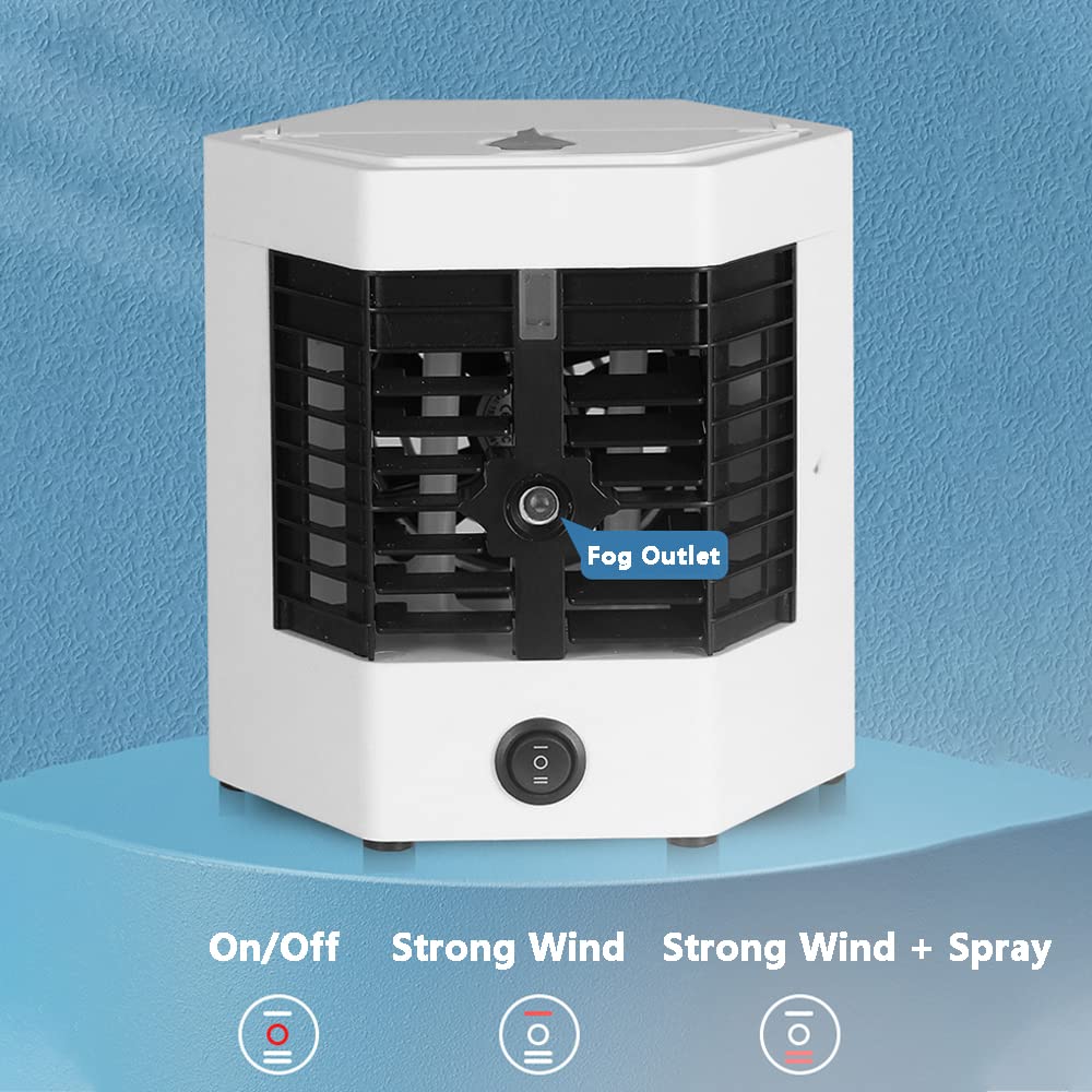 TOTMOX TOTMOX 5V 12W Portable Air Conditioner Mini Cooling Fan for Car Room 3-in-1 Compact Indoor AC Unit - View 5 of 9