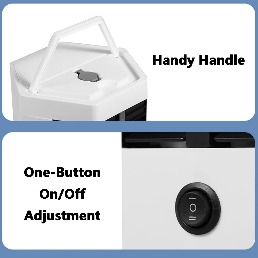 TOTMOX TOTMOX 5V 12W Portable Air Conditioner Mini Cooling Fan for Car Room 3-in-1 Compact Indoor AC Unit - View 8 of 9