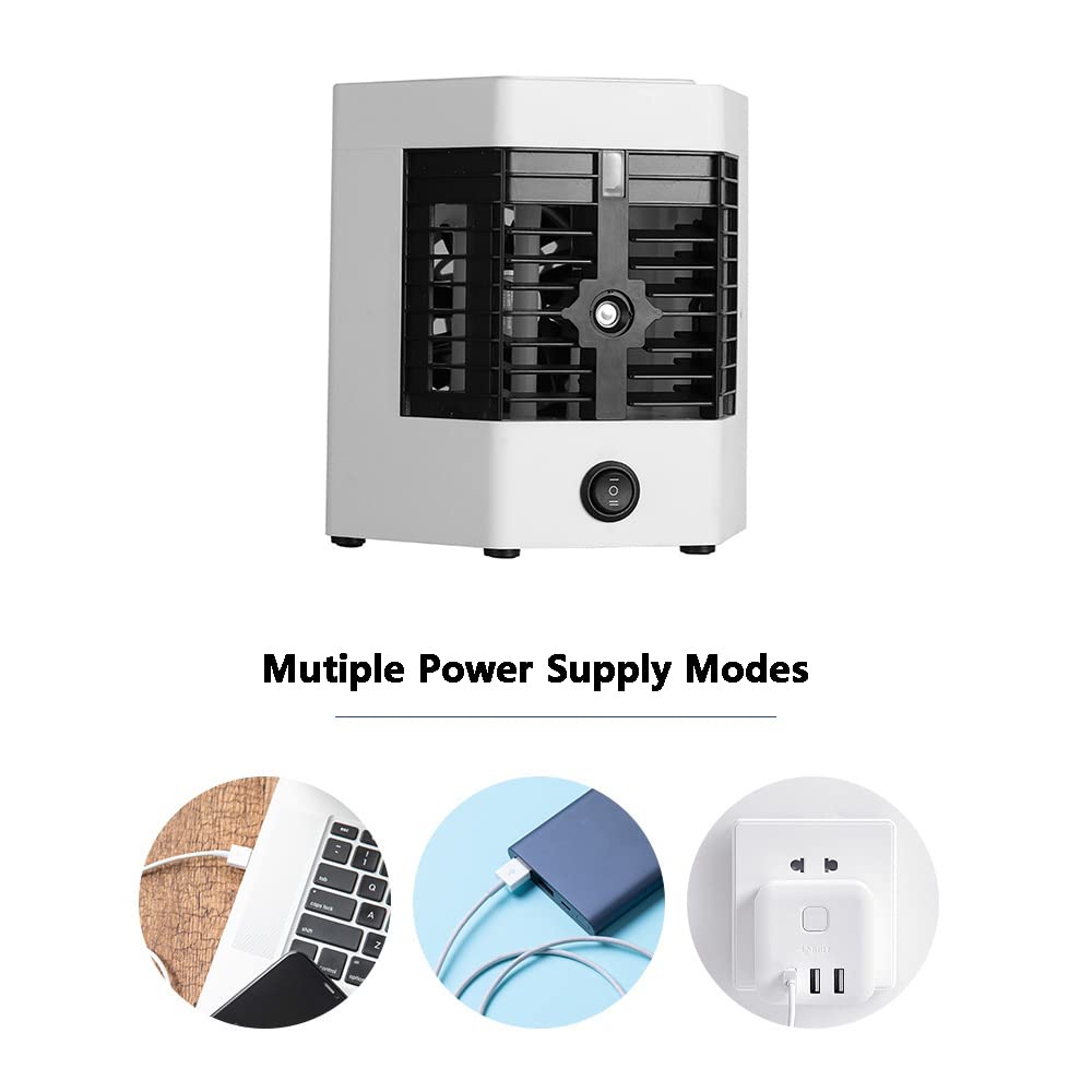 TOTMOX TOTMOX 5V 12W Portable Air Conditioner Mini Cooling Fan for Car Room 3-in-1 Compact Indoor AC Unit - View 9 of 9